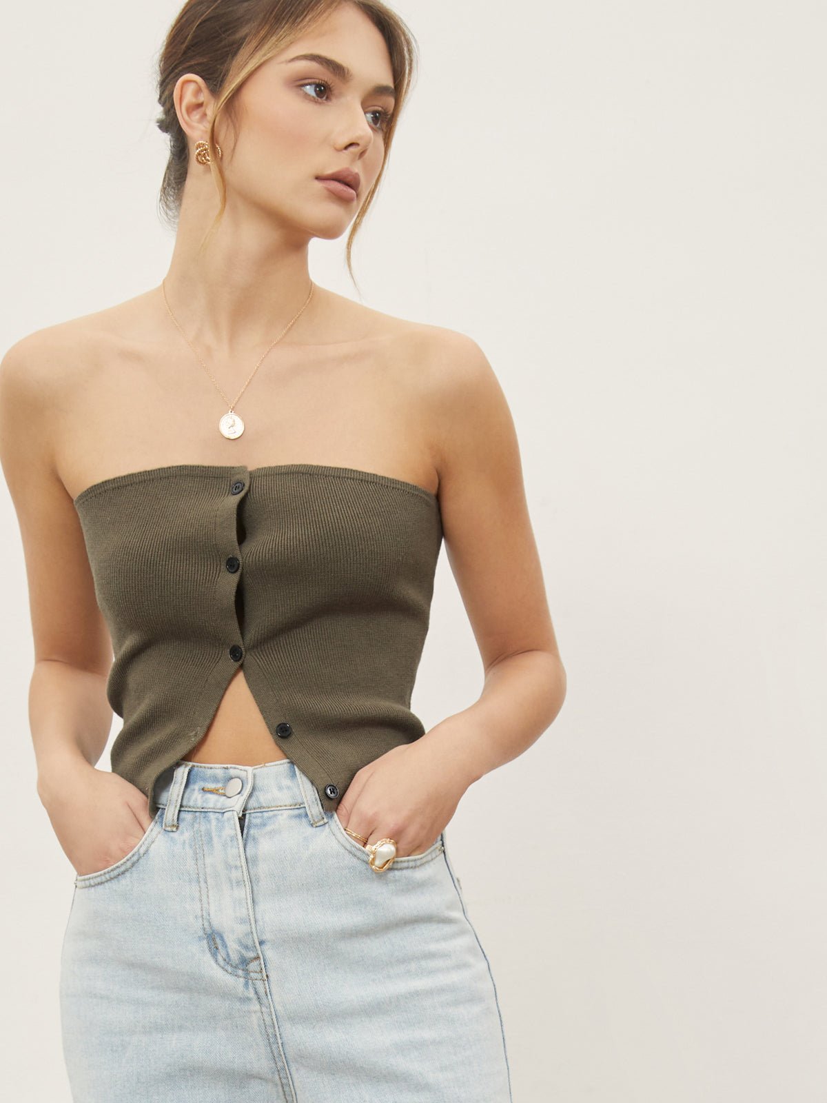 AFFETTO's Strapeless Tube Top - Affettoclothingstore